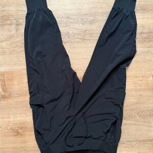 All in Motion Black Track Pants with Tapered Leg